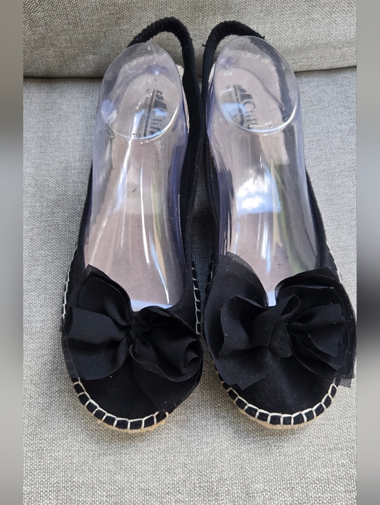 White Mountain Shoes - Cliffs By White Mountain Women’s Black Bow Espadrille Flats